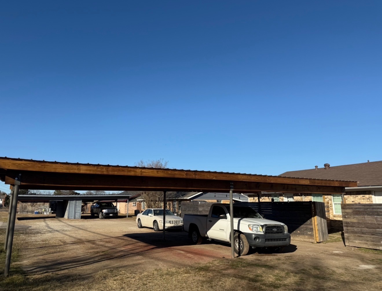 Custom carport builder DFW Texas - RoanBuilt